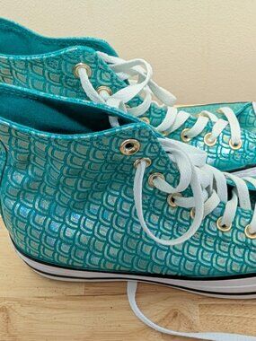Mermaid Converse High tops